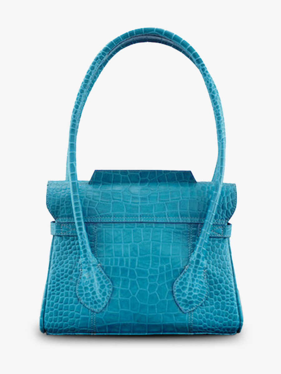 Foto-Rückansicht-Handtasche-Leder-Damen-blau-Colette-S-Alligator-Cocktail-Topas-Paul-Marius-W28S-A-BLU