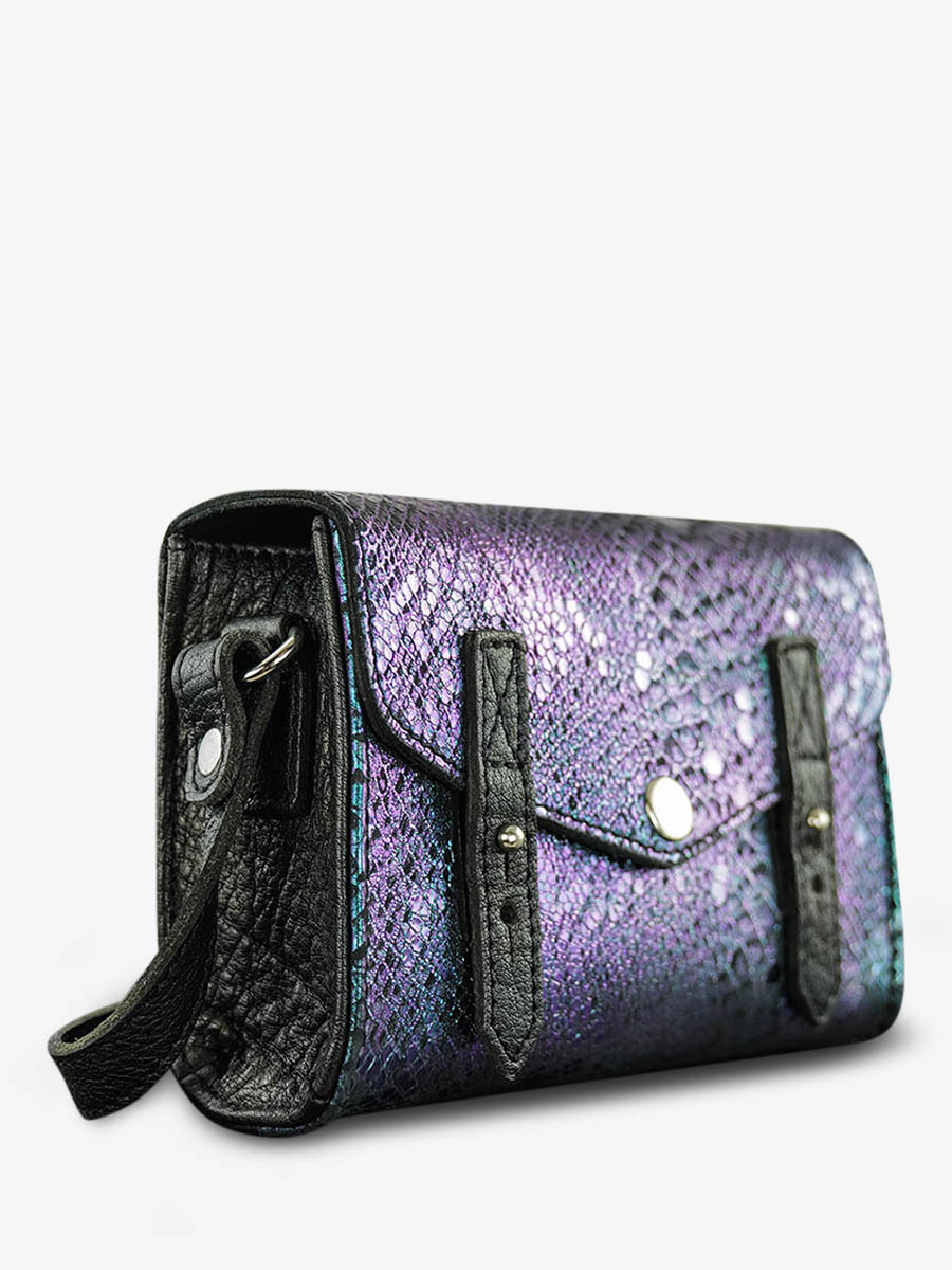 Foto-Seitenansicht-Umhängetasche-Leder-Damen-blau-grün-Le-Mini-Indispensable-Boreal-Paul-Marius-W08S-Msp