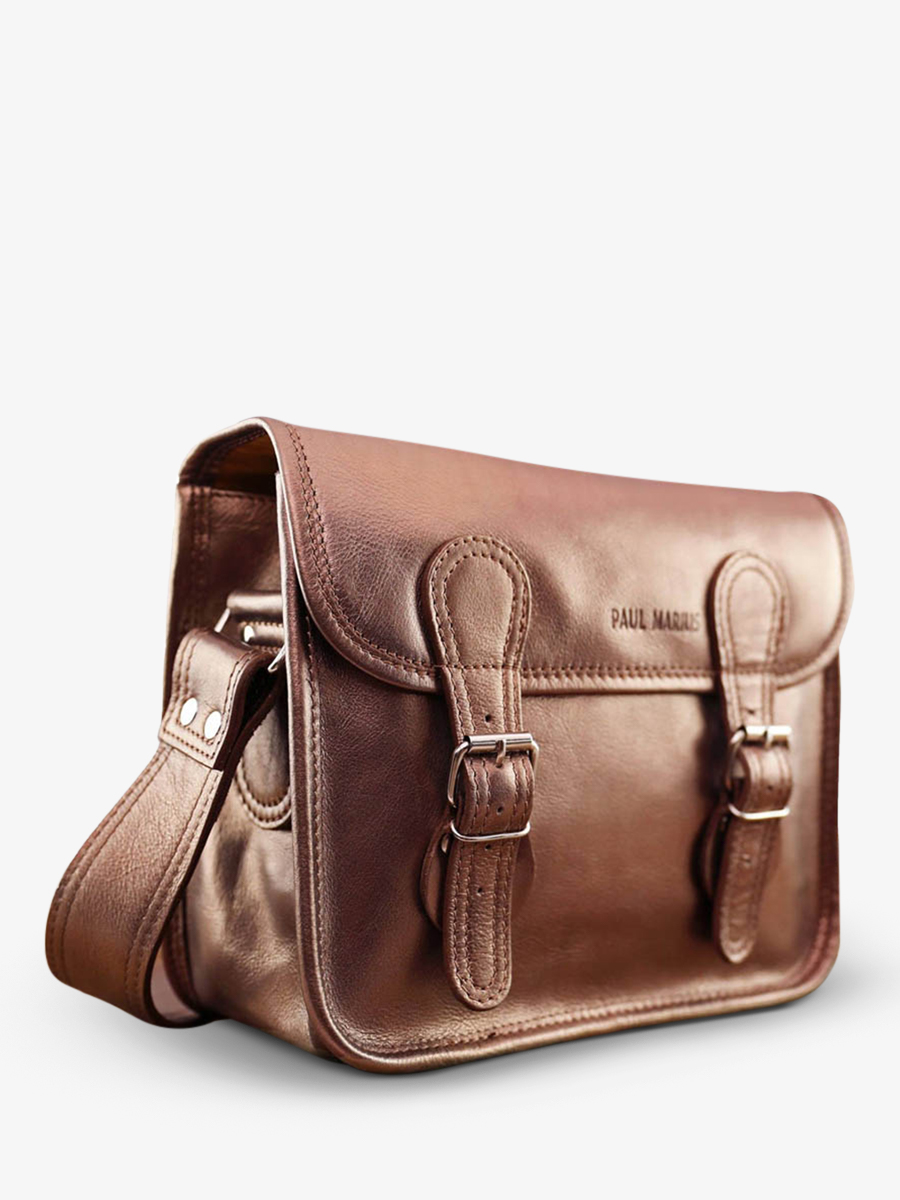 Foto-Seitenansicht-Umhängetasche-Leder-Damen-Kupfer-LaSacoche-S-Kupfer-Paul-Marius-M02S10-C