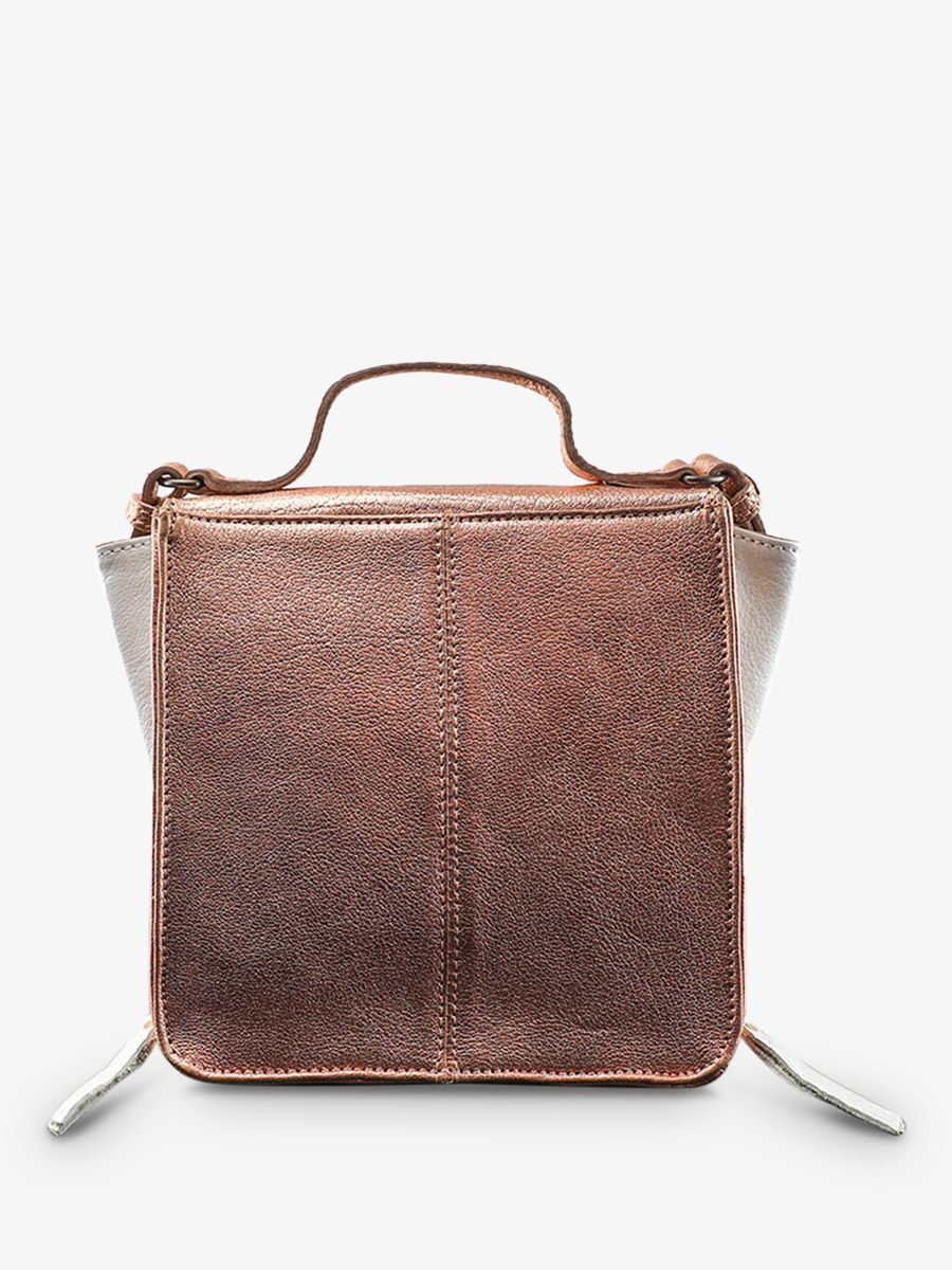 Foto-Rückansicht-kleine-Umhängetasche-Leder-Damen-rosa-gold-weiß-Mistinguette-rosa-gold-weiß-Paul-Marius-W20-G-PI-W