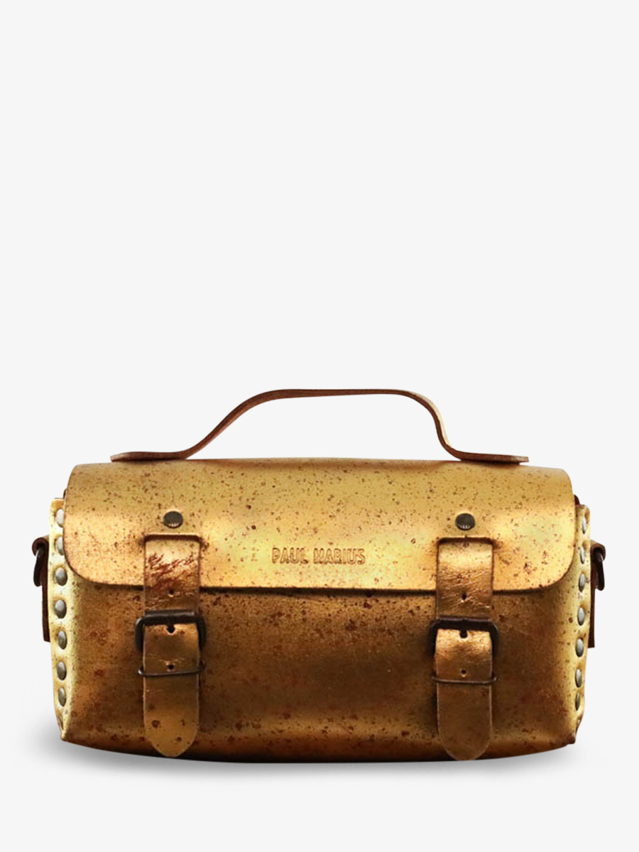 foto-frontansicht-umhängetasche-leder-dame-goldfarben-lartisane-eclats-dores-paul-marius-p02-gd