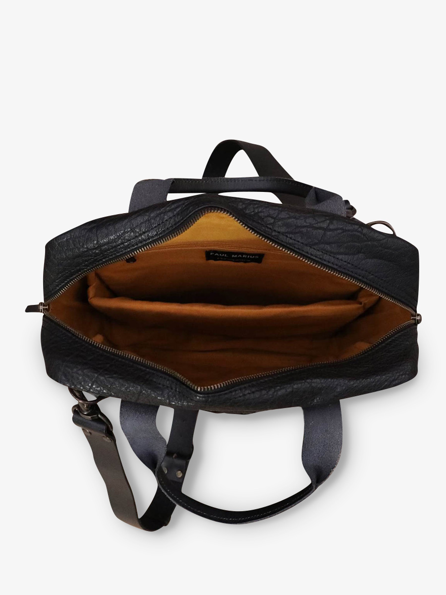 Foto-Seitenansicht-Aktentasche-aus-schwarzem-Leder-LeCabas-de-Marius-schwarz-Paul-Marius-B02-B-B
