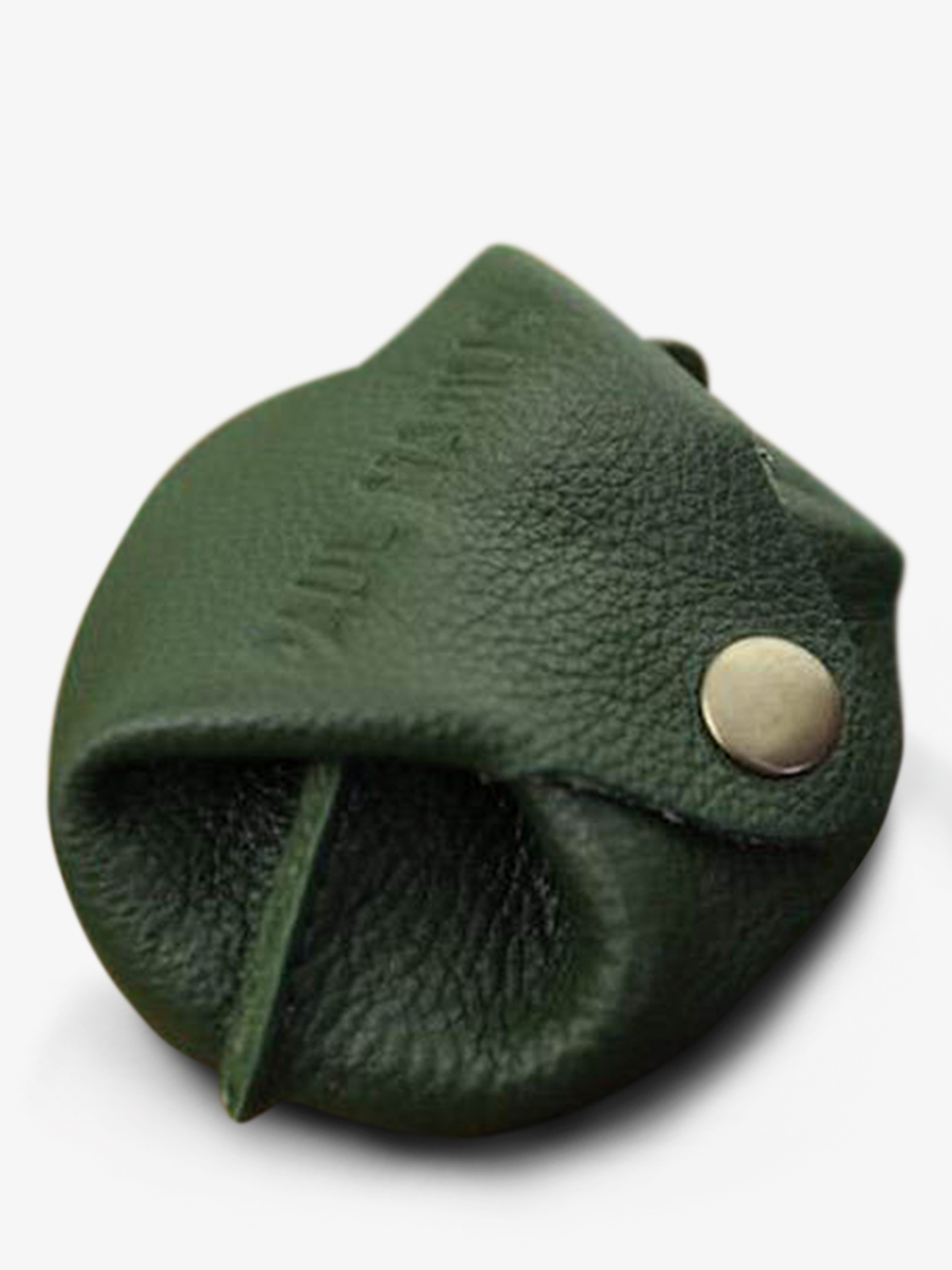 Foto-Vorderansicht-Geldbörse-Leder-kaki-Lescarcelle-kaki-Paul-Marius-M56-K