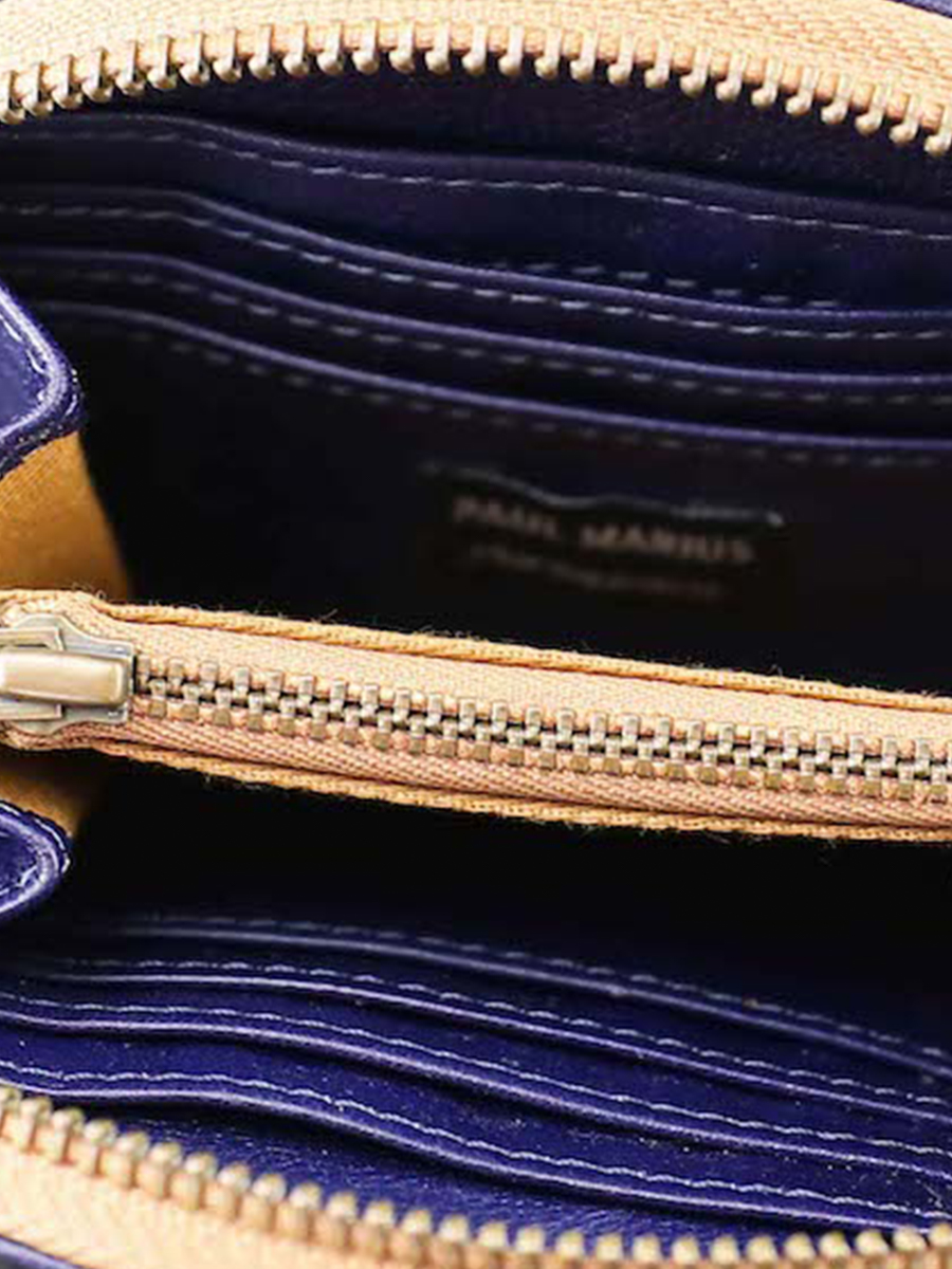 Foto-Innenansicht-Brieftasche-Leder-Damen-blau-LePortefeuille-Manon-blau-ägyptisch-Paul-Marius-M32-EGB