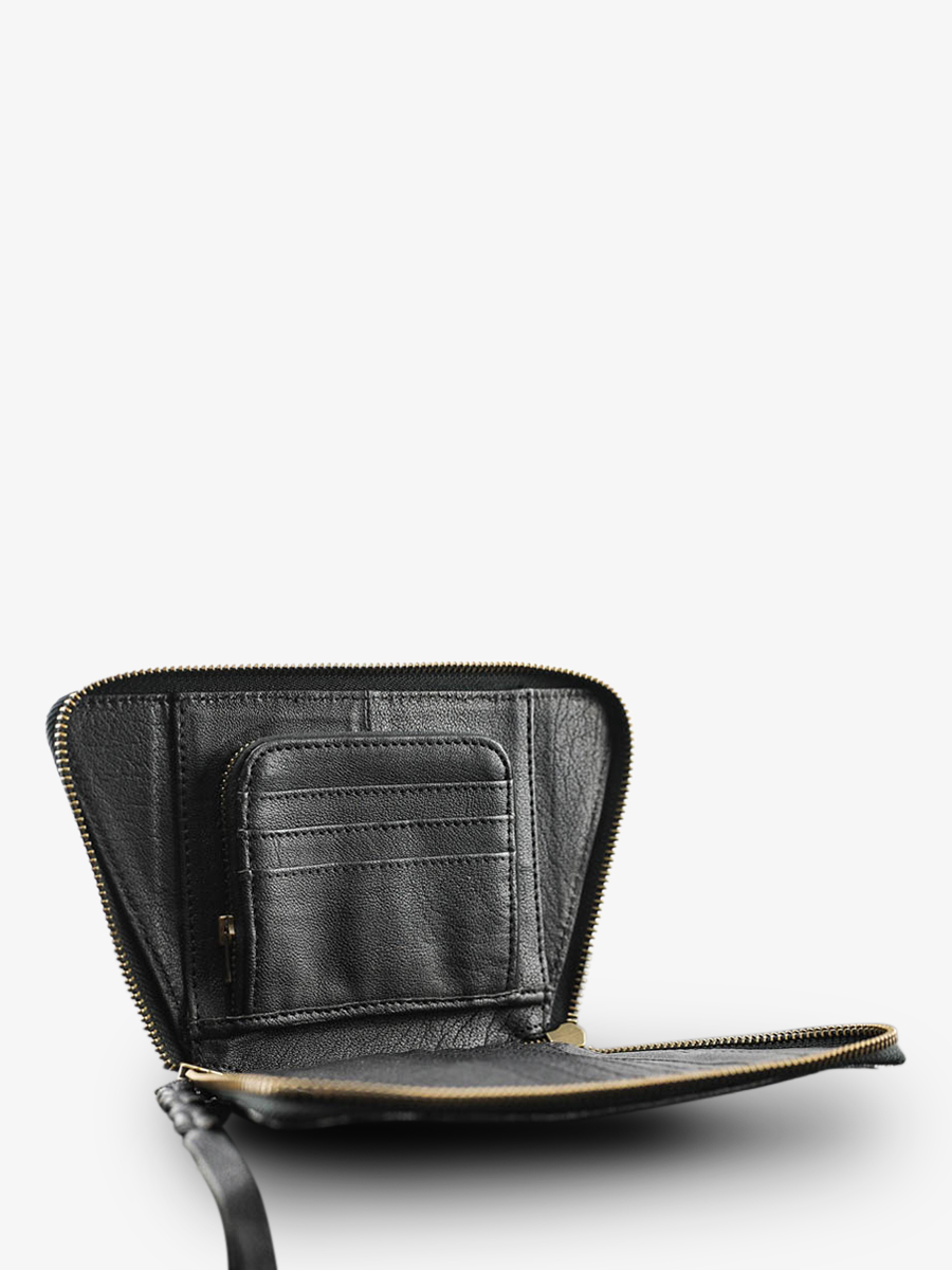 Foto-Seitenansicht-Brieftasche-Leder-Damen-silber-schwarz-LePortefeuille-Emma-silber-schwarz-paul-marius-w24-s-b