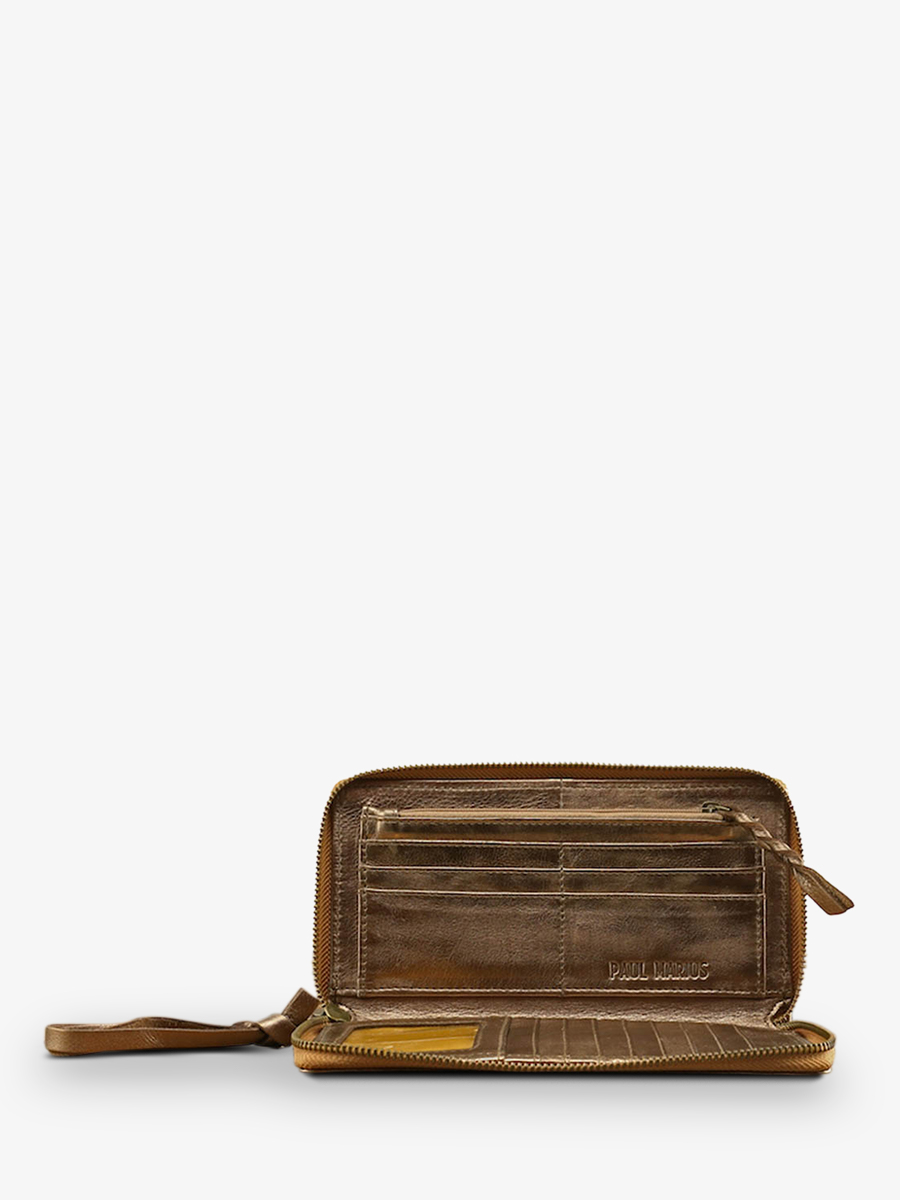 Foto-Innenansicht-Brieftasche-Leder-Damen-Kupfer-LePortefeuille-Charlotte-Kupfer-Paul-Marius-M63-C