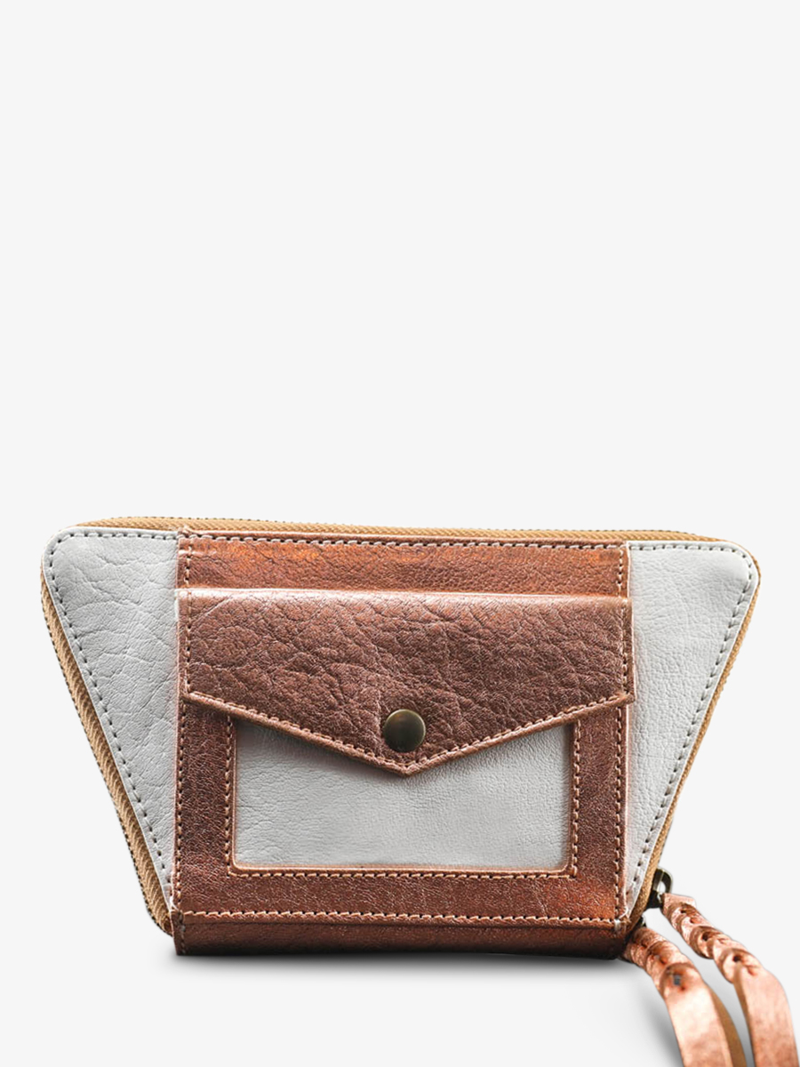 Foto-Vorderansicht-Brieftasche-Leder-Damen-rosa-gold-weiß-LePortefeuille-Emma-Gold-rosa-weiß-Paul-Marius-W24-G-PI-W