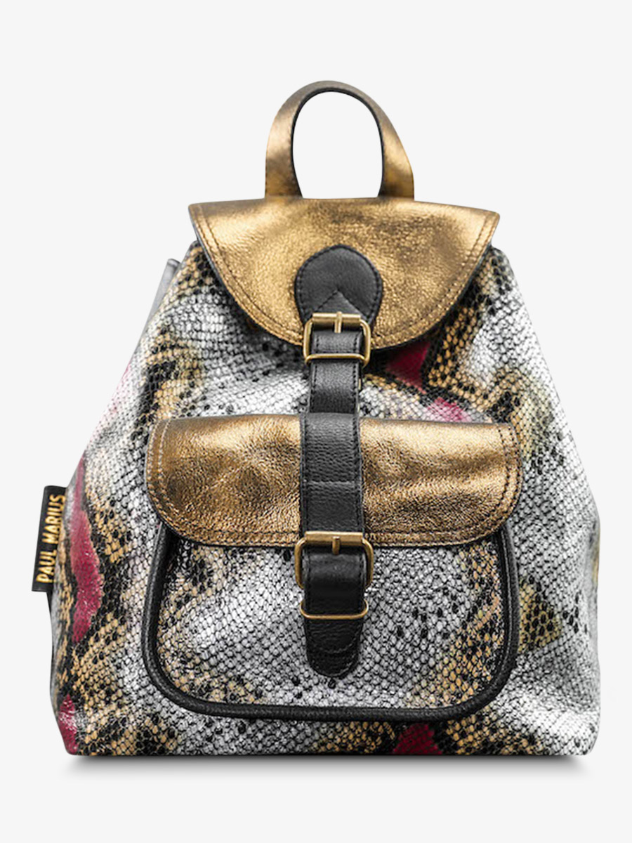 Foto-Vorderansicht-Rucksack-Leder-Damen-LeBaroudeur-Byzance-Paul-Marius-M40-Byz