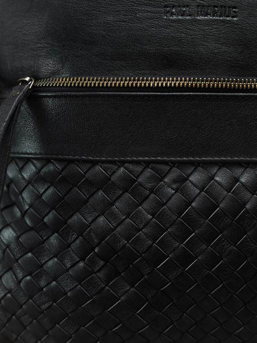 Foto-Innenansicht-Rucksack-aus-schwarzem-Leder-LeBordelais-schwarz-Paul-Marius-M201W-B