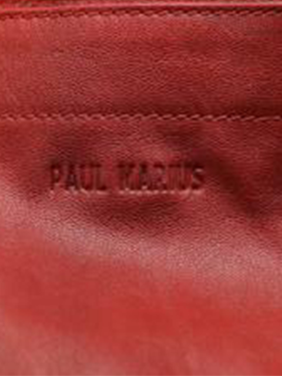 Foto-Rückansicht-Ledertasche-für-Damen-Paul Marius-Rot-MonPartenaire-M-Rot-geölt-Paul Marius-M300M-Gold
