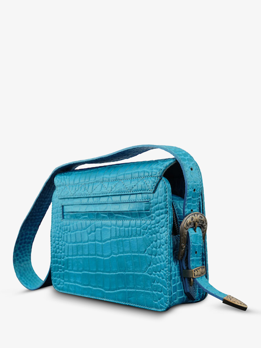 Foto-Rückansicht-Umhängetasche-Leder-Damen-blau-lebaguette-alligator-cocktail-topaz-paul-marius-w29-a-blu