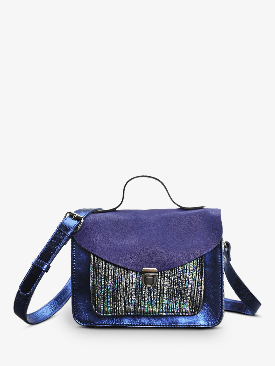 Foto-Vorderansicht-Umhängetasche-Leder-Damen-Mademoiselle George-Cosmos-Paul Marius-W05-CS