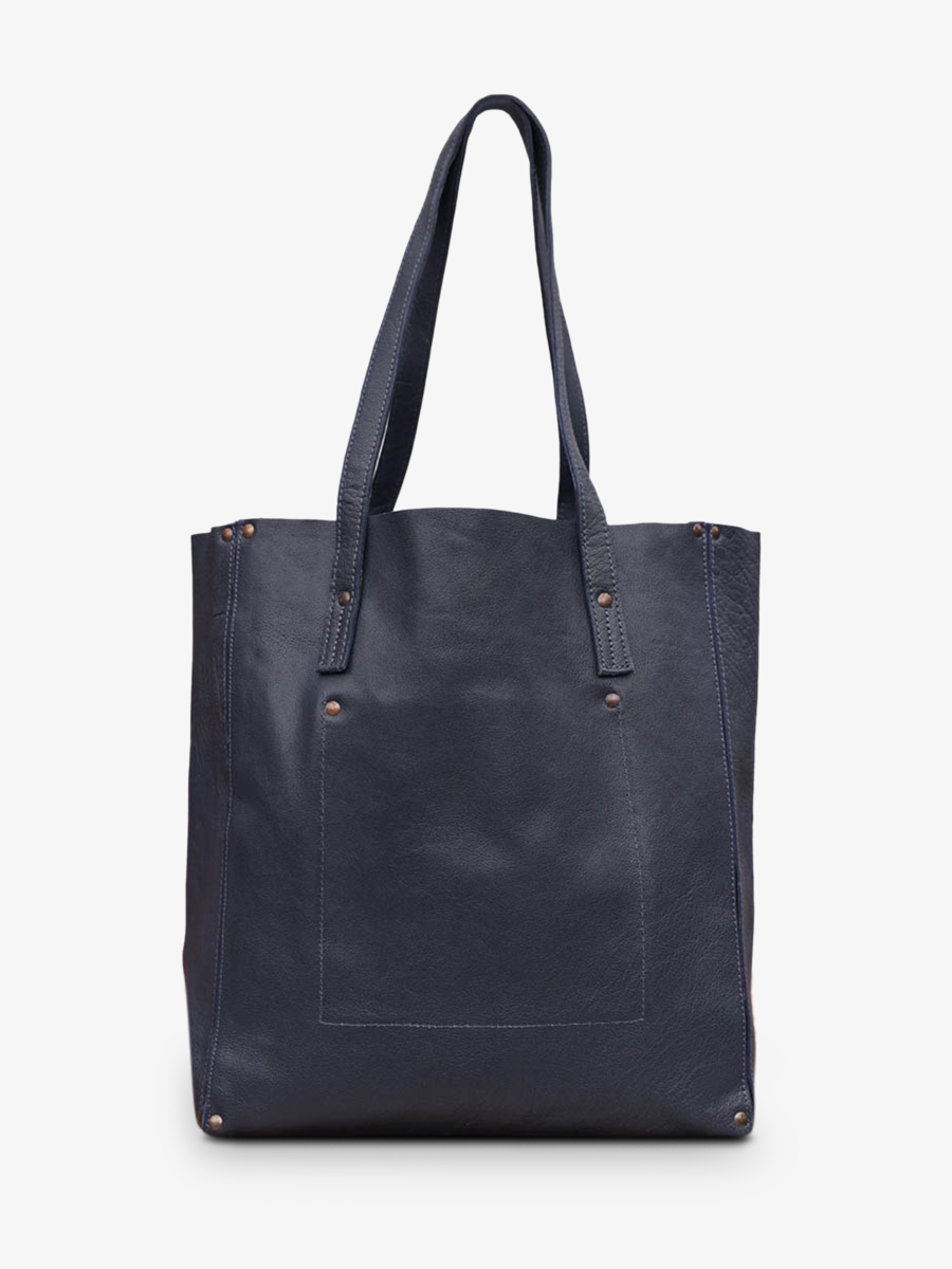 Foto-Rückansicht-Ledertasche-für-Damen-blau-Leffronte-L-tintenblau-Paul-Marius-W11-db