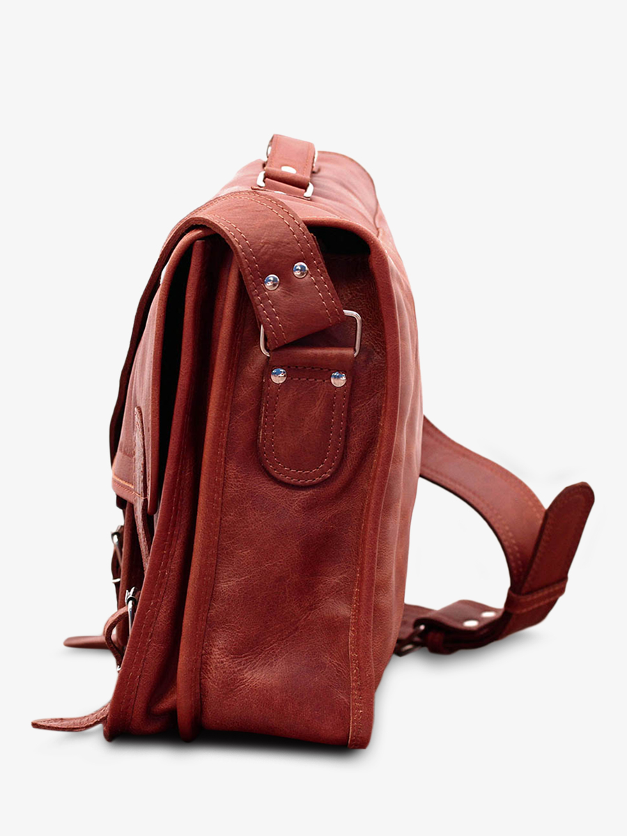 Foto-Seitenansicht-Aktentasche-Leder-Laptop-17-Zoll-braun-LeCartable-XL-natur-Paul-Marius-M01S18-L