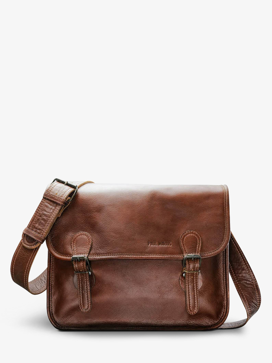 Foto-Vorderansicht-Aktentasche-Leder-braun-Lasacoche-L-Tabac-Paul-Marius-M02S16-MK