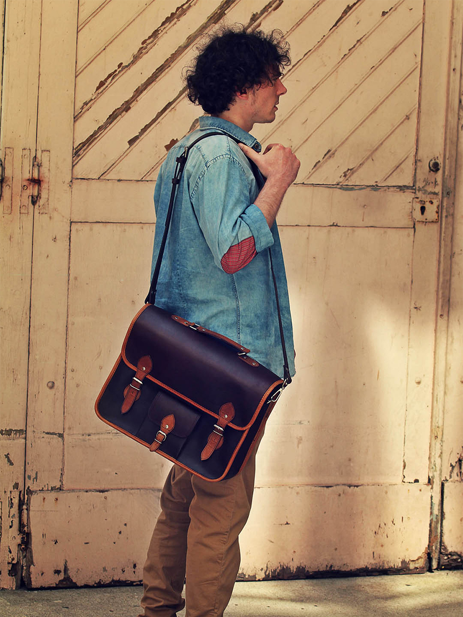 Foto-Tragetasche-Dokumententasche-Leder-schwarz-Le-Grand-Express-L-Indus-Paul-Marius-M18S16D