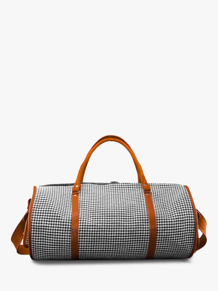 Foto-Rückansicht-Reisetasche-aus-Leder-orange-LeVoyageur-XL-Grand-Prix-Tangerine-Paul-Marius-M08S60-HS-O