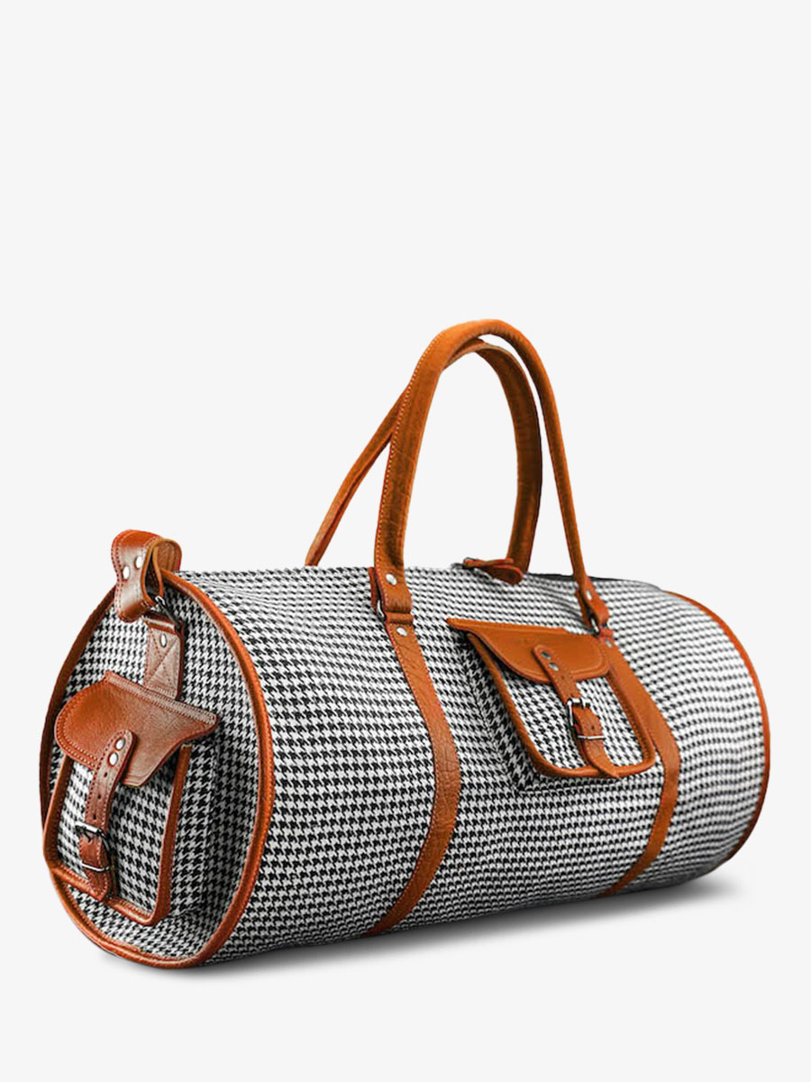 Foto-Seitenansicht-Reisetasche-aus-Leder-orange-LeVoyageur-XL-Grand-Prix-Tangerine-Paul-Marius-M08S60-HS-O