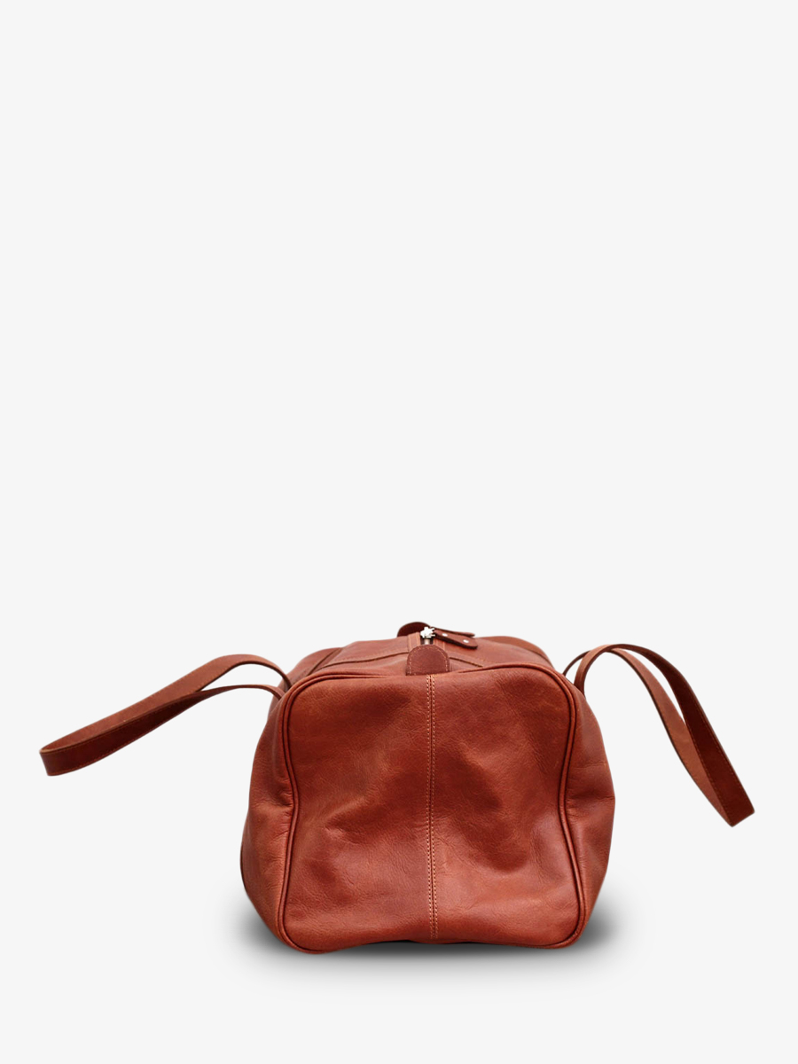 Foto-Seitenansicht-Reisetasche-Leder-braun-LeCabine-natur-Paul-Marius-M103-L