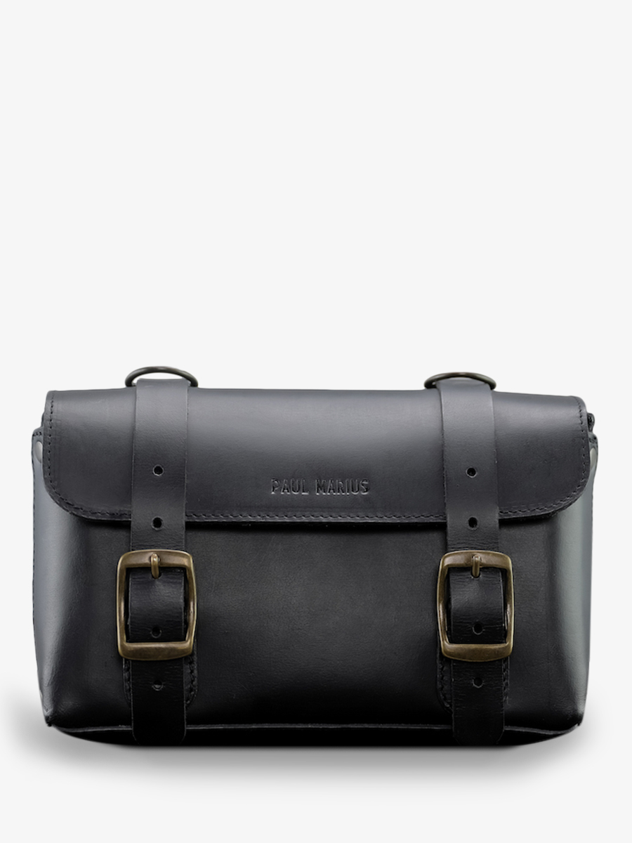 Foto-Vorderansicht-Fahrradtasche-schwarz-Bicyclette-S-schwarz-Paul-Marius-P04-B