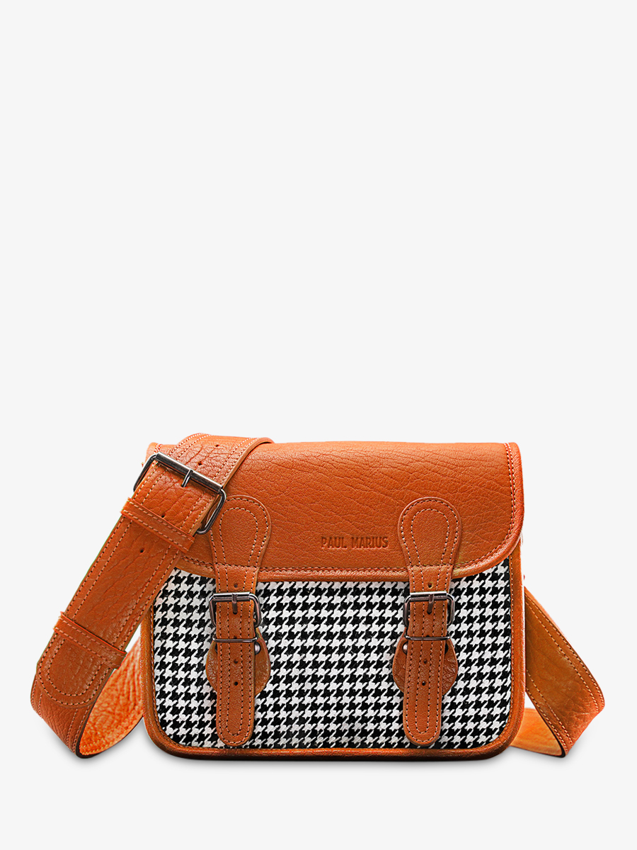 Foto-Vorderansicht-Umhängetasche-Leder-Damen-orange-Lasacoche-S-Grand Prix-Tangerine-Paul Marius-M02S10-HS-O