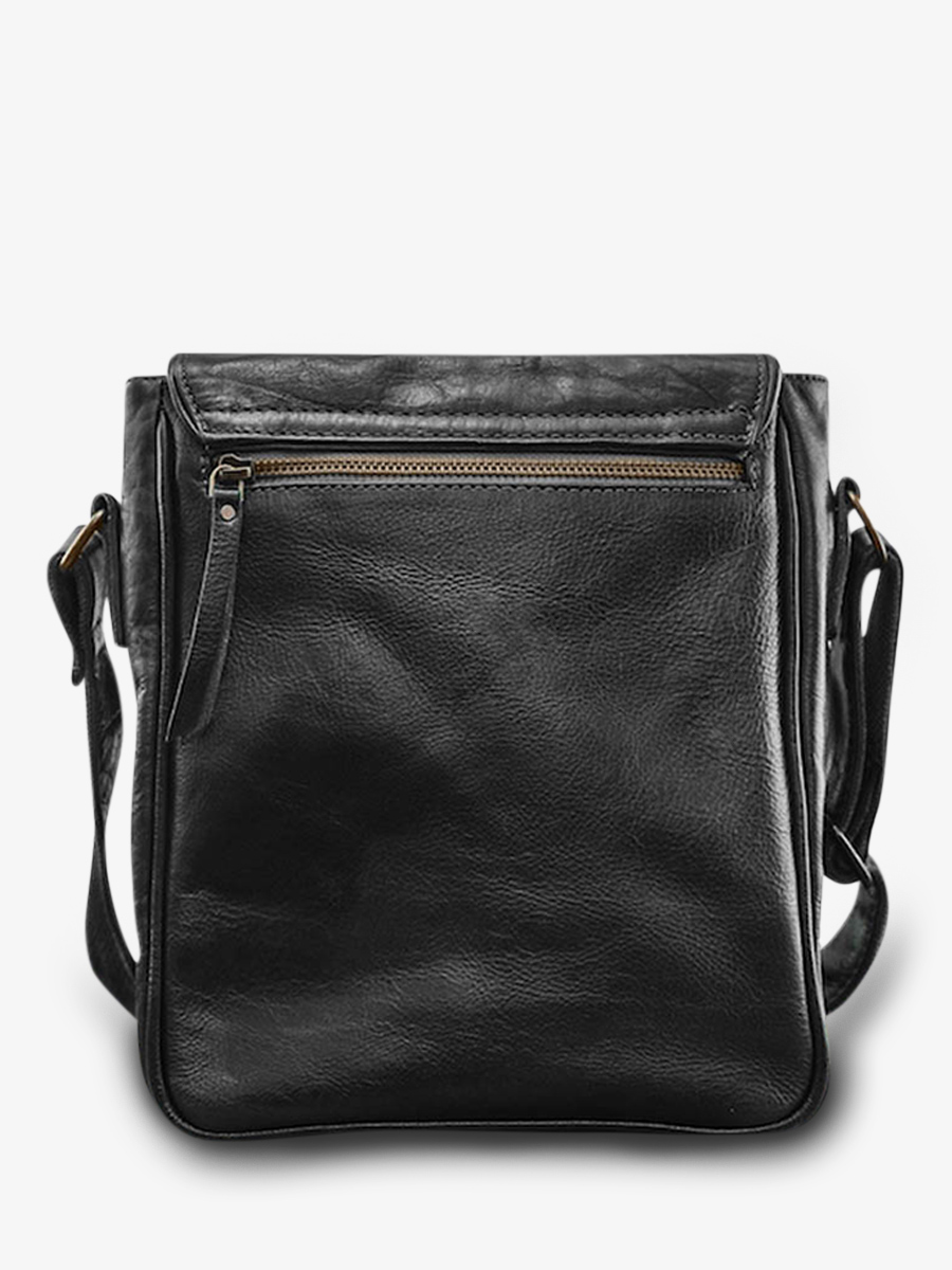 Foto-Rückansicht-Ledertasche-für-Herren-schwarz-L'Aventurier-schwarz-geölt-Paul-Marius-M403-OBL