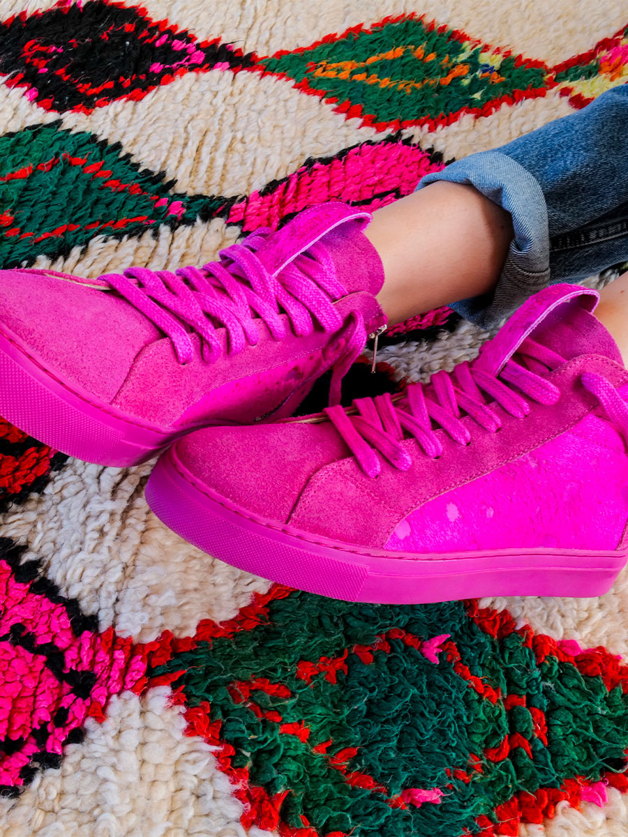 Foto-Vorderansicht-Sneaker-Damen-Leder-pm001-Paul-Marius-Rodeo-Trip-Fuchsia-pm001-rt-fu