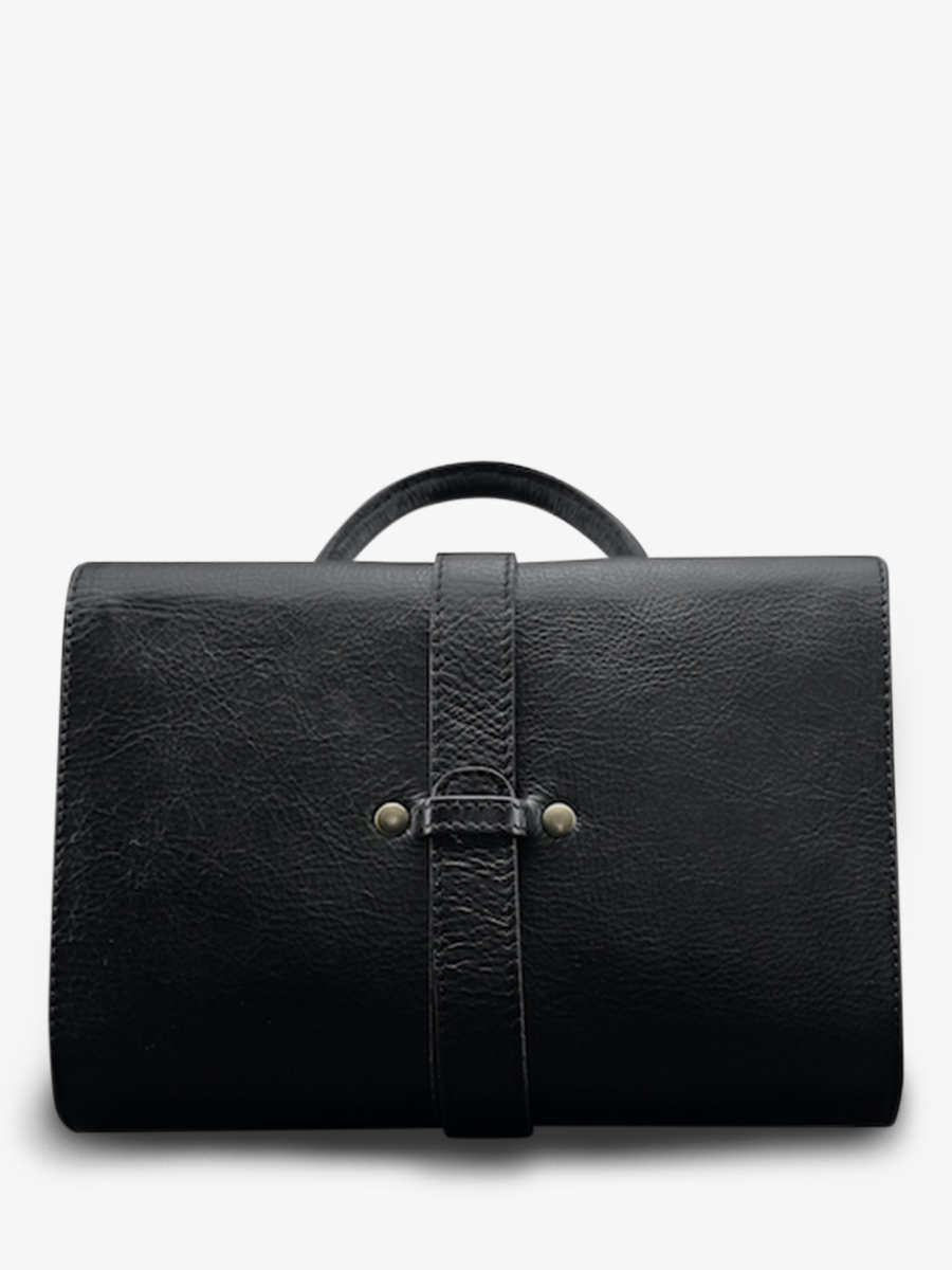 Foto-Seitenansicht-Kosmetiktasche-Leder-schwarz-LaTrousse-faltbar-schwarz-Paul-Marius-M502-B