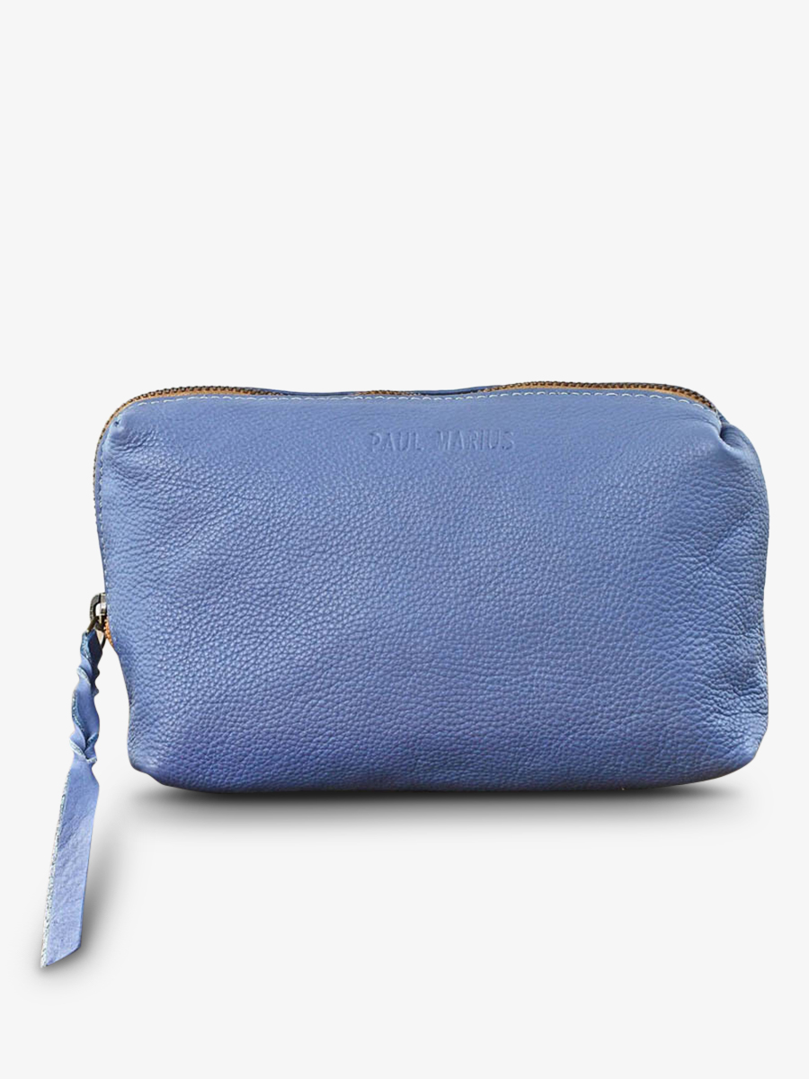 Foto-Vorderansicht-Ledertasche-für-Damen-blau-Adèle-Lavendelblau-Paul-Marius-M500-BL