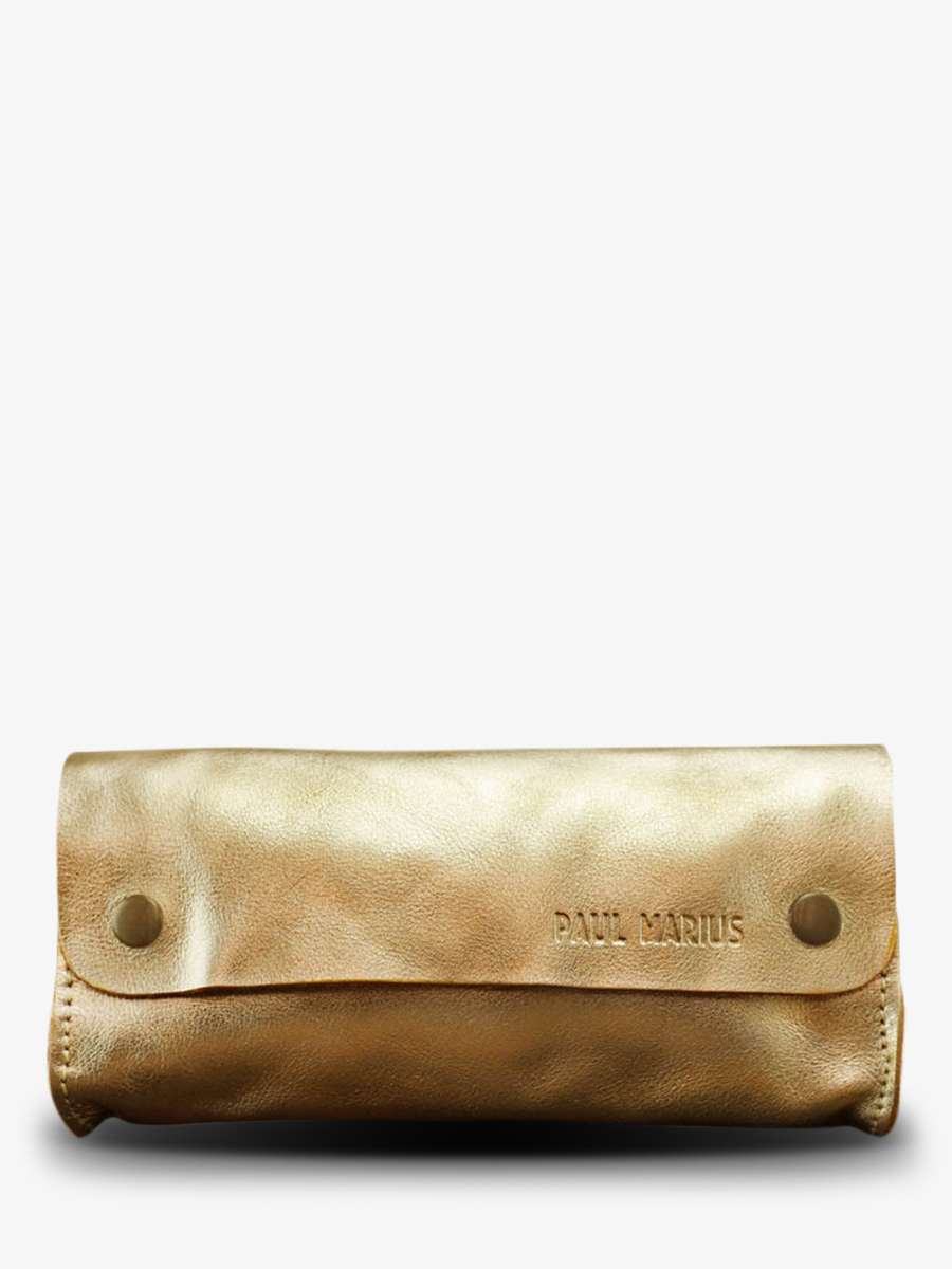 Foto-Vorderansicht-goldener-Schultasche-LaTrousse-de-Paul-golden-Paul-Marius-M58-G