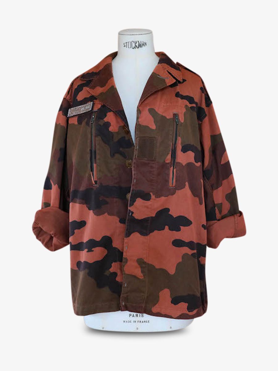 Foto-Innenansicht-Militärjacke-Baumwolle-orange-Militärjacke-rostrot-Paul Marius Army001-o-s