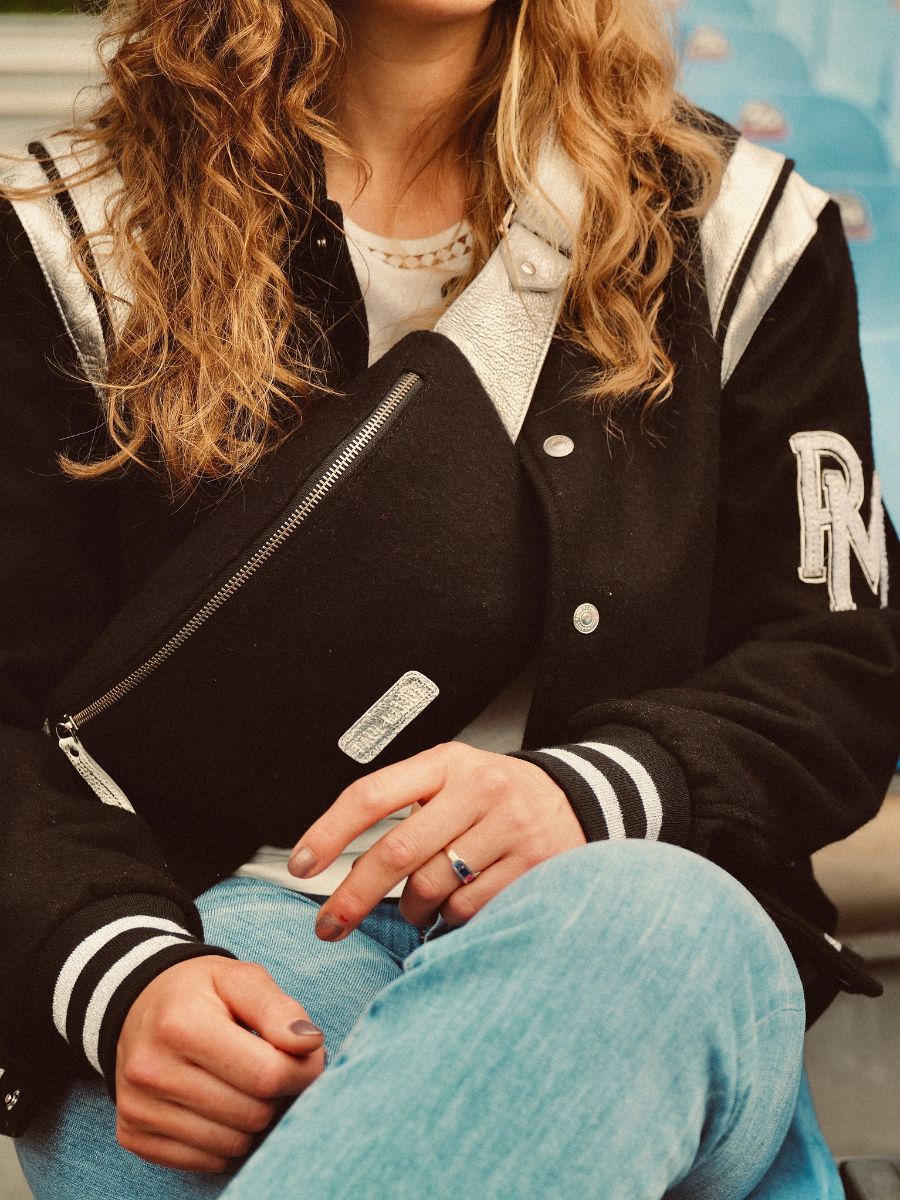 Foto-Innenansicht-Teddy-Jacke-Leder-und-Stoffe-Leteddy-50er-Jahre-schwarz-Paul-Marius-Tdy-Fifties-B-L