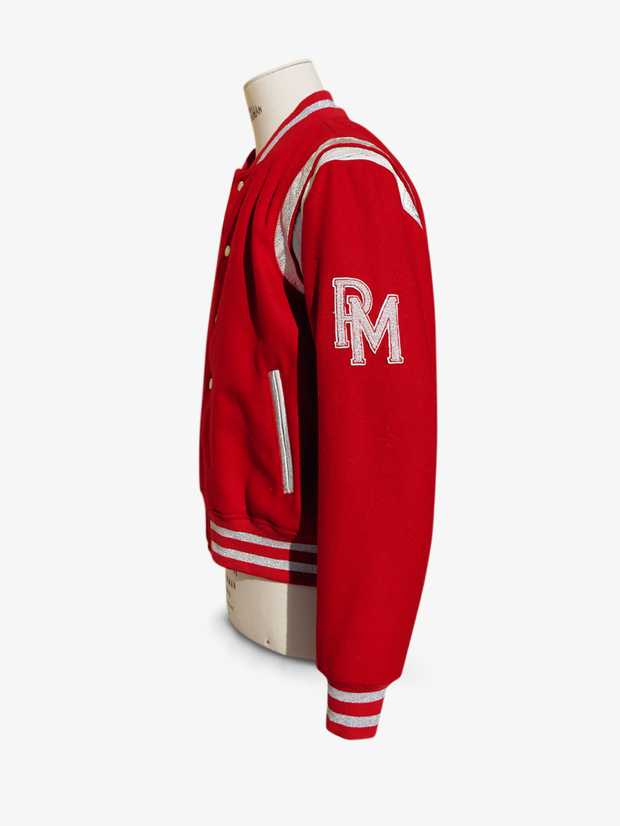 Foto-Vorderansicht-rote-Teddyjacke-Leteddy-50er-Jahre-scharlachrot-Paul-Marius-Tdy-Fifties-R-L