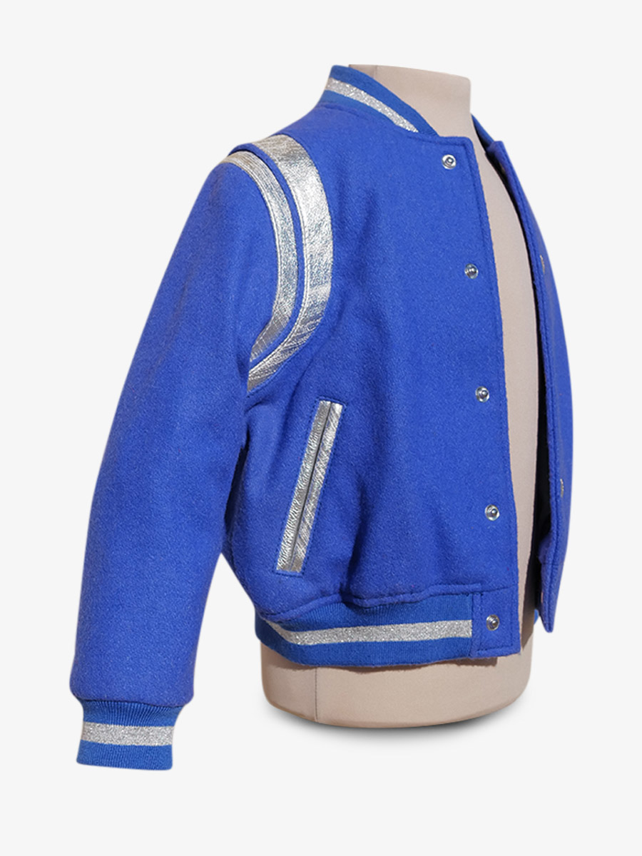 Foto-Rückansicht-Teddy-Jacke-aus-Leder-und-Stoff-leteddy-50s-Kind-leuchtend-blau-paul-marius-tdy-fifties-blu-2a