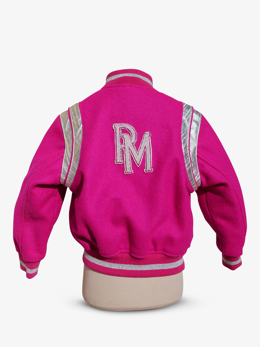 Foto-Innenansicht-Teddy-Jacke-aus-Leder-und-Stoff-Leteddy-50er-Jahre-für-Kinder-fuchsia-Paul-Marius-Tdy-Fifties-Pi-2a